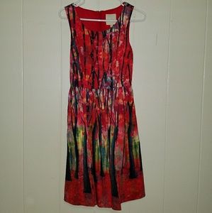 ModCloth Festive Frondescent A-Line Dress